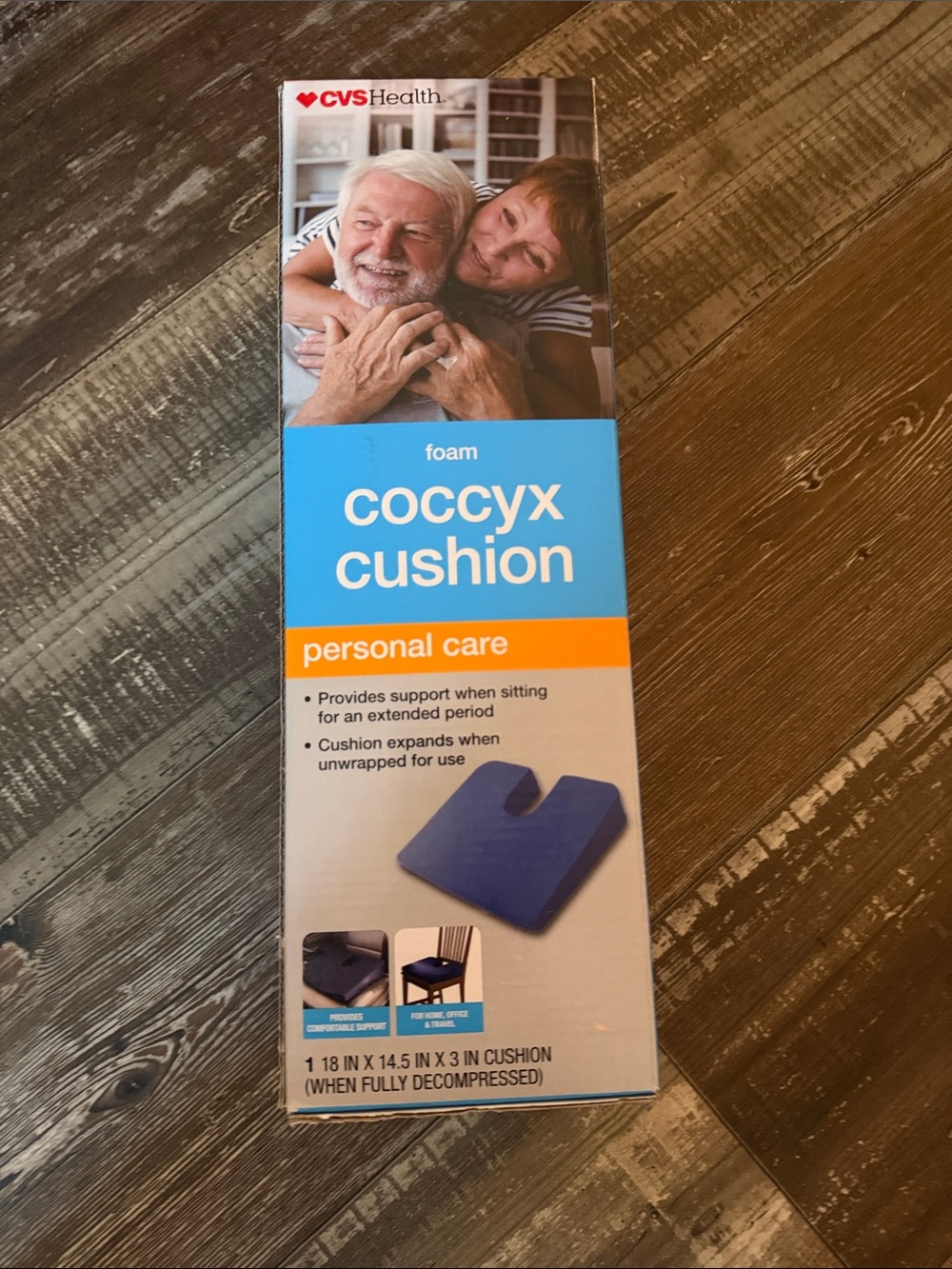 Blue Foam Coccyx Cushion - Comfort Seat Support
